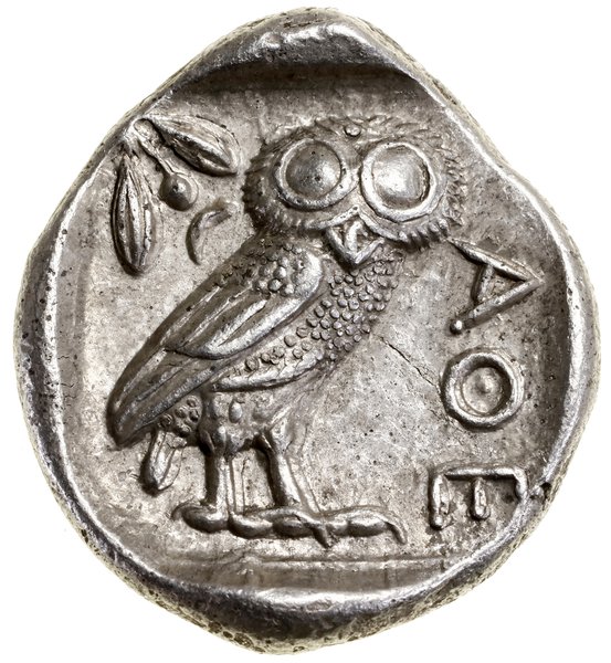 Tetradrachma (naśladownictwo monety ateńskiej), V–IV w. pne