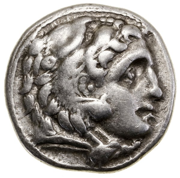 Drachma naśladująca typ Aleksandra III Macedońskiego, ok. 323–319 pne, Kolophon(?)