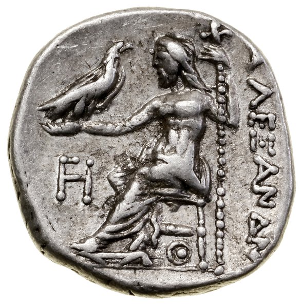 Drachma naśladująca typ Aleksandra III Macedońskiego, ok. 310–301 pne, Lampsakos