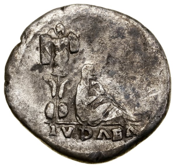 Denar typu “Judaea Capta”, 69–70, Rzym; Aw: Głow
