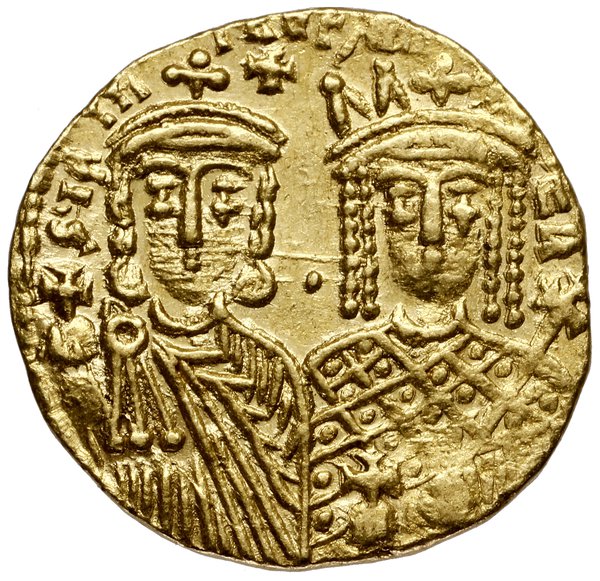 Solidus, 787–790, Konstantynopol; Aw: Popiersia 