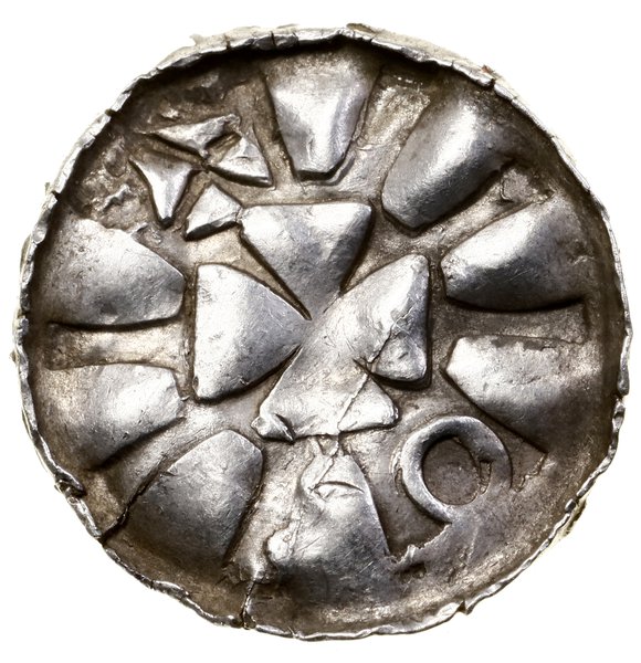 Denar jednostronny (?), ok. 985–1000, Magdeburg;