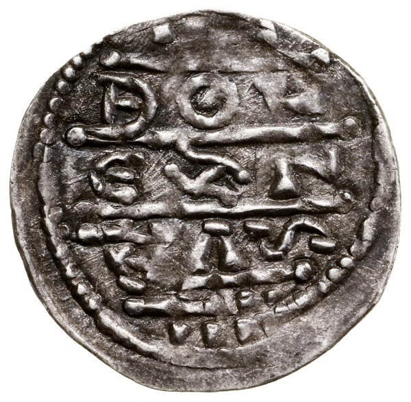 Denar, bez daty (1157–1166); Aw: Cesarz Fryderyk