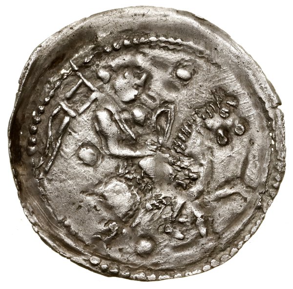 Denar, bez daty (1236–1248); Aw: Postać na koniu