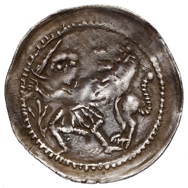 Denar, bez daty (1236–1248); Aw: Postać na koniu