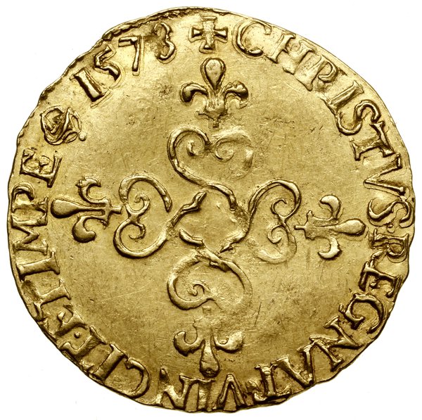 Écu d’or au soleil; 1578 B, Rouen; Aw: Ukoronowa