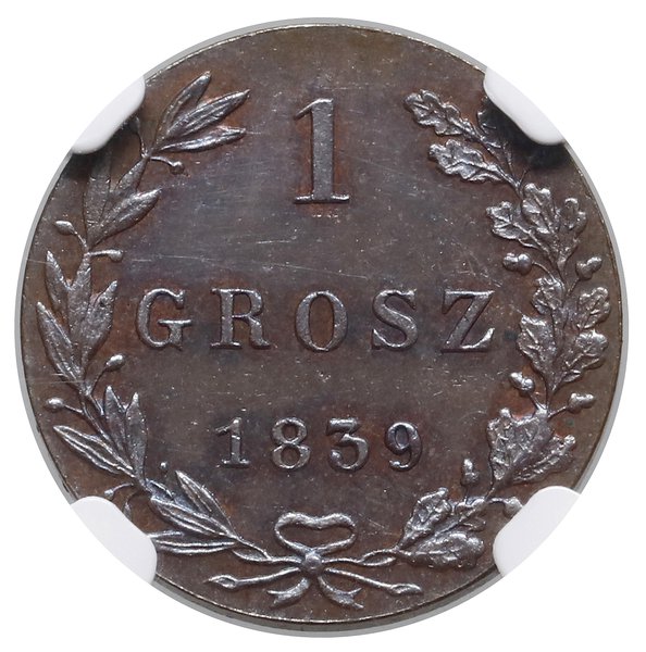1 grosz, 1839 MW, Warszawa