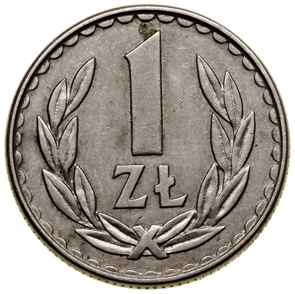 1 złoty (próba technologiczna), 1983, Warszawa; 