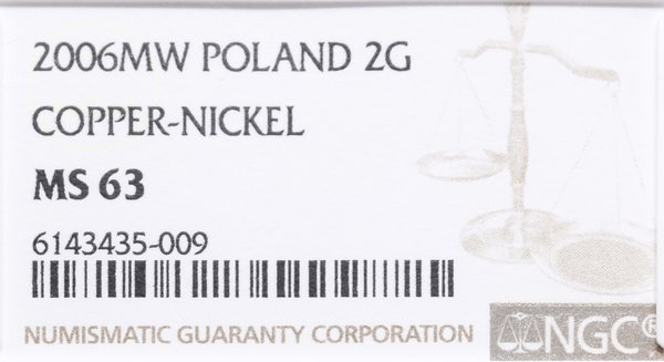 2 grosze, 2006, Warszawa; Parchimowicz P702k; mi