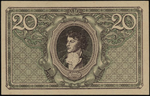 20 marek polskich, 17.05.1919; seria K, numeracj