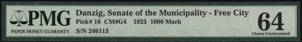 1.000 marek, 15.03.1923; numeracja 246113; Jabł.