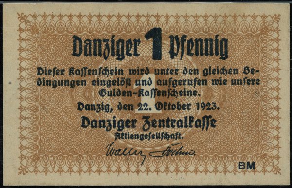 1 fenig, 22.10.1923