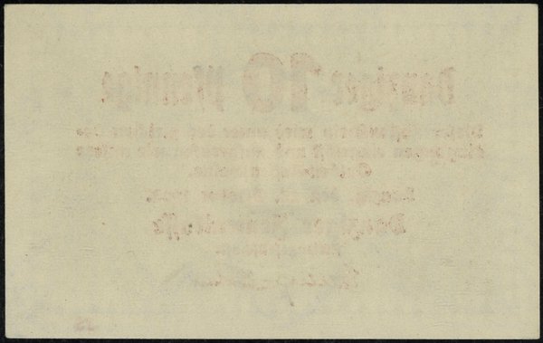 10 fenigów, 22.10.1923; seria JS, bez numeracji,