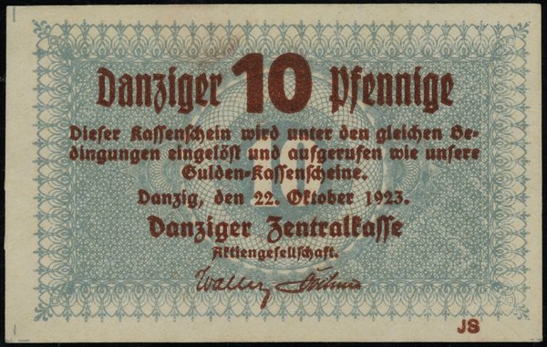 10 fenigów, 22.10.1923