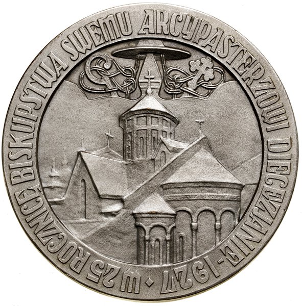 Medal na pamiątkę 25. rocznicy biskupstwa Józefa Teodorowicza (1864–1938), 1927, projektu Wojciecha Przedwojewskiego, Warszawa