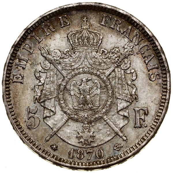 5 franków, 1870 A, Paryż