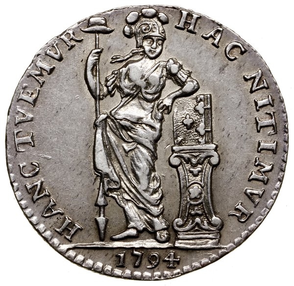 1/4 guldena, 1794, Utrecht; FŒD w legendzie awer