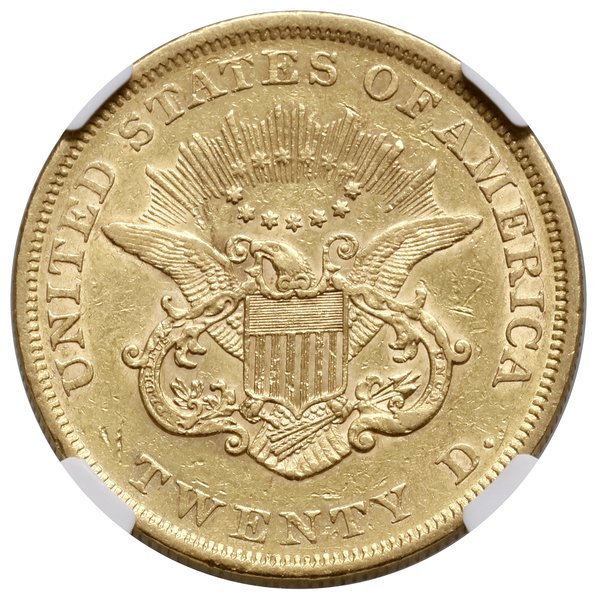 20 dolarów, 1852, Filadelfia; typ Liberty Head, 