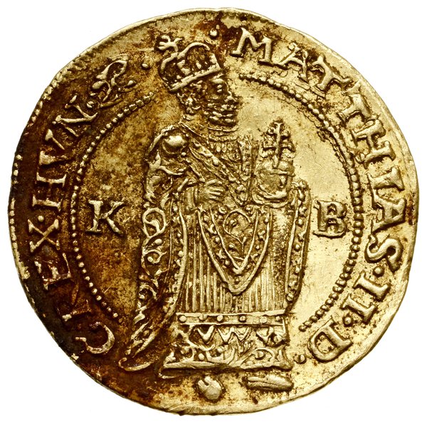 Dukat, 1609, Kremnica; Aw: Postać króla stojąceg