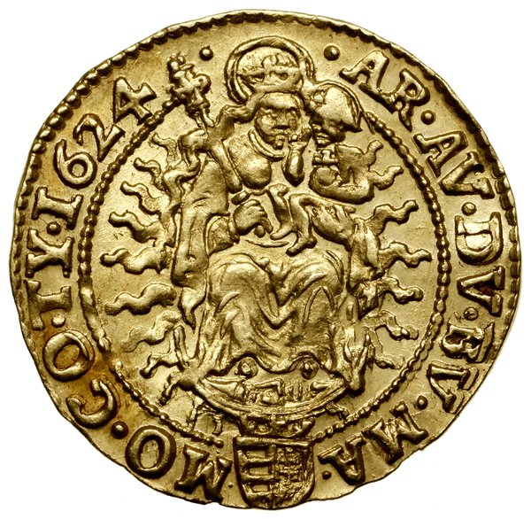 Dukat, 1624, Kremnica; Aw: Postać króla stojąceg