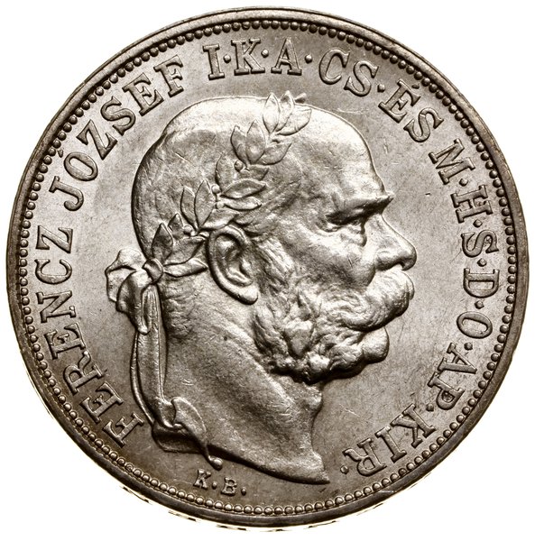 5 koron, 1909 KB, Kremnica
