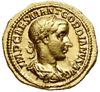 Aureus, 238–239, Rzym; Aw: Popiersie cesarza w wieńcu laurowym w prawo, IMP CAES M ANT GORDIANVS A..