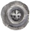 Brakteat, II połowa XIII w.; Lilia heraldyczna; Fbg 949; srebro, 17.9 mm, 0.24 g; dwa pęknięcia ko..