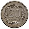 20 groszy, 1991; Warszawa; moneta z wypukłym napisem PRÓBA na rewersie; Parchimowicz – nie notuje ..