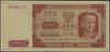 100 złotych, 1.07.1948; czerwone dwukrotne przek
