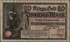 20 marek, 15.11.1918 (Kriegs-Geld); numeracja 157790, na odwrocie stempel „Ungültig”; Jabł. 3722, ..