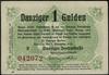 1 gulden, 1.11.1923; seria S, numeracja 042072, znak wodny „kogi gdańskie”; Jabł. 3768, Miłczak G2..