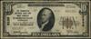 10 dolarów, 1929; seria A001053 (5235), brązowa pieczęć, podpisy Jones i Woods; Friedberg S-2057; ..