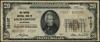 20 dolarów, 1929; seria A000565 (10107), brązowa pieczęć, podpisy Jones i Woods; Friedberg S-2106;..
