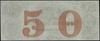 Blankiet banknotu 50 dolarów, 18.. (lata 60. XIX wieku); bez numeracji, podpisów i stempli; Haxby ..