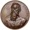 Medal pamiątkowy, 1884, Wiedeń, projektu Antona Scharffa; Aw: Popiersie lekko w lewo, na przecięci..