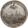 Medal na pamiątkę bitwy pod Lipskiem, 1813; Aw: Popiersia Franciszka I i Aleksandra I skierowane k..