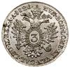3 krajcary, 1820 B, Kremnica; Herinek 982, KM 2118; bardzo ładnie zachowana moneta w pudełku firmy..