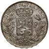 5 franków, 1849, Bruksela; De Mey 68, KM 17; bardzo ładne. 