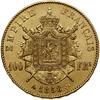 100 franków, 1858 A, Paryż; Fr. 569, Gadoury 262, KM 786.1, Prieur/Schmitt F.550/5; złoto, 32.21 g..