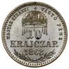 10 krajcarów, 1868 KB, Kremnica; w legendzie rewersu MAGYAR KIRALYI; Herinek 738, Huszár 2161; pię..