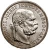 5 koron, 1909 KB, Kremnica; Herinek 778, Huszár 2201; bardzo ładnie zachowana moneta w pudełku fir..