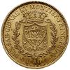 80 lirów, 1829 P, Genua; znak menniczy kotwica; Fr. 1133, Gigante 11, KM 123.2, Pagani 33; złoto, ..