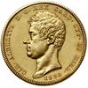 100 lirów, 1834 P, Turyn; znak menniczy głowa Orła; Fr. 1138, Gigante 5, KM 117.2, Pagani 139; zło..