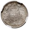1 lira, 1887 M, Mediolan; Gnecchi 1, KM 24, Pagani 604; wyśmienita moneta w pudełku firmy NGC nr 5..
