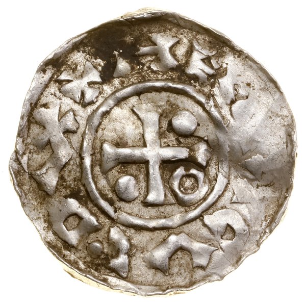 Denar, bez daty (985–989), Augsburg, mincerz Oth