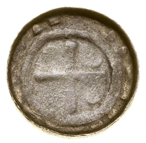 Denar krzyżowy, X/XI w.; Aw: Krzyż grecki, w każ