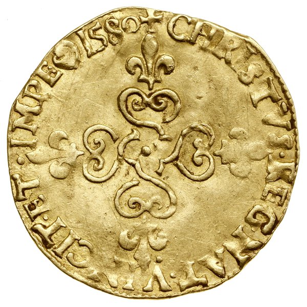 Écu d’or au soleil, 1580 B, Rouen