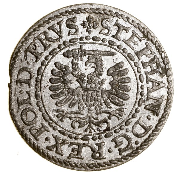 Szeląg, 1581, Gdańsk; CNG 128.III, Kop. 7429 (R)