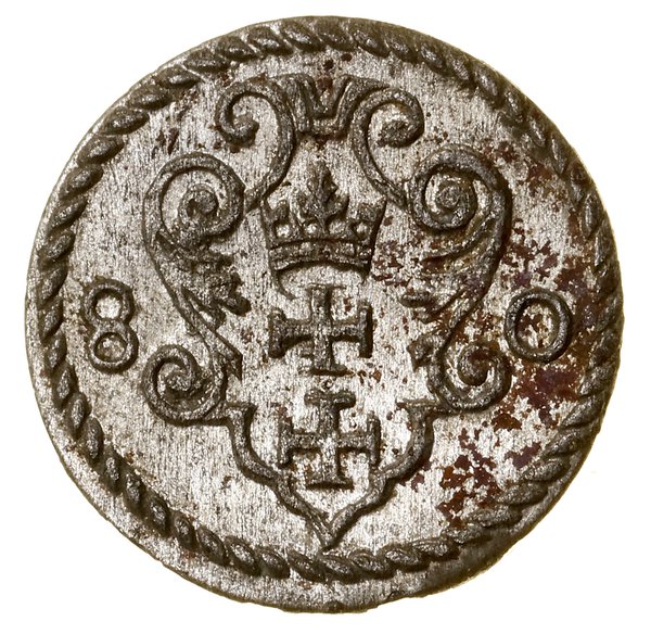 Denar, 1580, Gdańsk