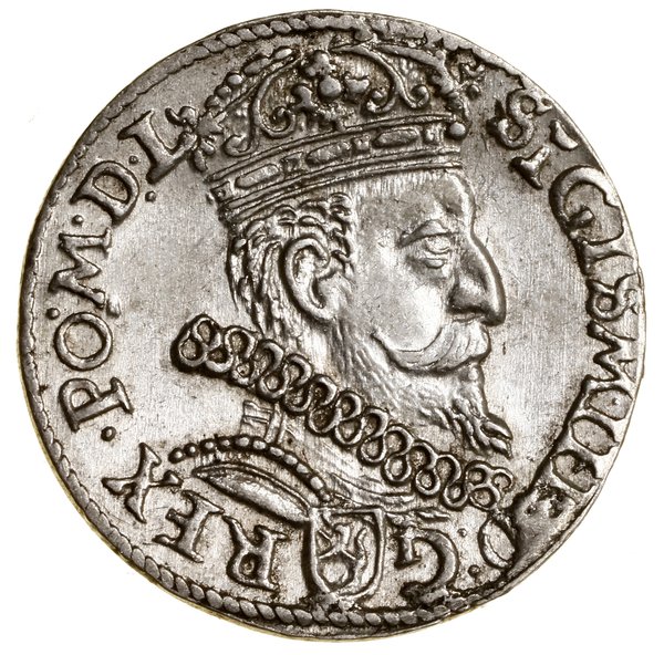 Trojak, 1601 K, Kraków; popiersie króla w prawo;